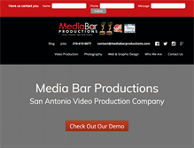 Tablet Screenshot of mediabarproductions.com